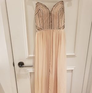 Aqua beeded dress size 2